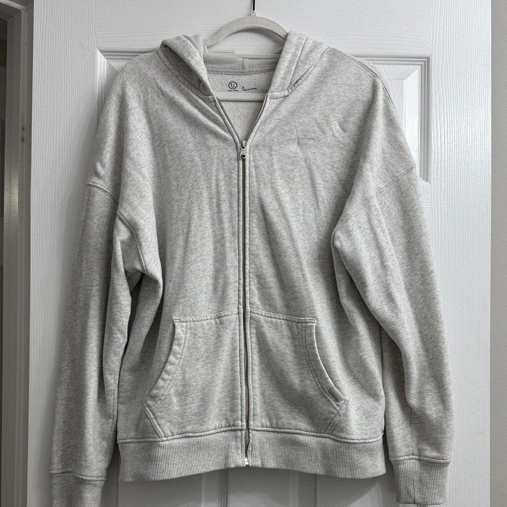 Gilly Hicks Light Gray Zip-Up